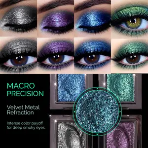 4-Piece Limited Single Eyeshadows: Shimmer, Metallic & Matte - Highly Pigmented, Blendable, Waterproof, Long-Lasting, No Fallout. Perfect for Daily Wear, Halloween Parties & Stage Makeup. Beginner-Friendly Creamy Formula. zarie yes eye shadow 。