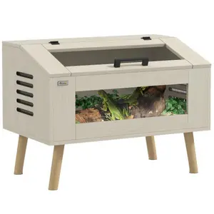 Terrarium Gallon Top Opening Reptile Tank with Glass Windows Air Ventilations for Snakes Lizards Horned Frogs Chameleons Hamsters Gerbils x