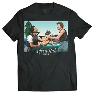 Life's A Risk T-Shirt Blood In Blood Out, Vatos Locos Forever Black T-Shirt, Chicanos Clothing, Chicano Outfits Shirt Streetwear Top