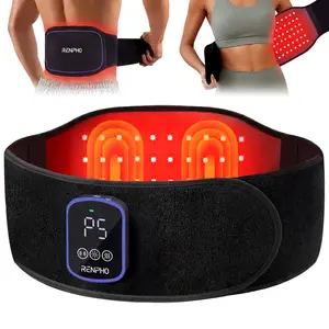 RENPHO Cordless Heating Pad for Back Pain, FSA Eligible HSA Red Light Therapy Belt for Low Back, Waist, Shoulder Fathers Day Gifts, Sweatproof TPU, Vibration, Timer, Adjustable Strap, Birthday Gifts summerwins