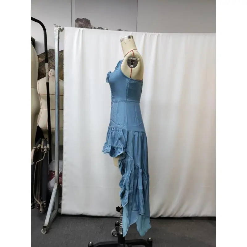 QY Women Casual Dresses Vintage Western Country Style Flowy Ruffled Midi  Dress - TikTok Shop