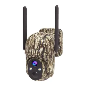 Solar Surveillance 4G LTE Cellular Security Camera – 2K HD Video 360° View, No WiFi, Remote APP Controlled, WaterProof, Motion Activated, Night Vision, 4G Data Card Included (Data refill is required for Unlimited 4G data usage)