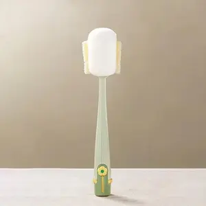 Long Handle Multi-Functional Five-In-One Water Bottle Cleaning Brush, Insulated Cup Lid Scraper, Baby Bottle Cleaner Tool