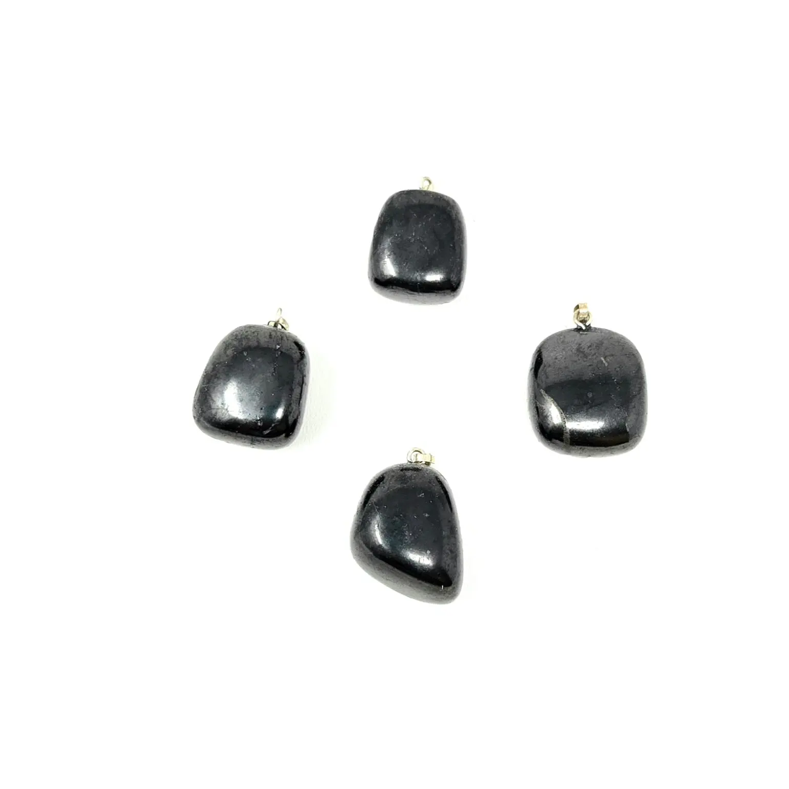 Shungite Pendant Tumbled : 1.25" x 1.75