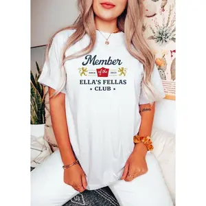 Women's Casual Polyester Yarn Top, Ella's Fellas Club Retro Vintage Country Music Western Sweatshirt - KitchenEra