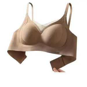 Anti-gravity lift soft support lightweight seamless wireless bra, gathers and supports side breasts, skin-friendly and breathable underwear