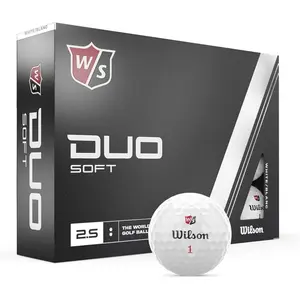WILSON Staff Duo Soft Golf Balls - White 12 Pack WILSON Staff Duo Soft Golf Balls - White 12 Pack