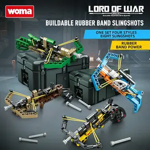 Mini crossbow arrow building block toy, STEM educational toy, suitable for shooting enthusiasts to explore archery experience, perfect birthday gift for boys and girls aged 6-12