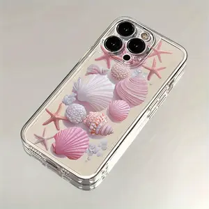 Space Transparent Ocean Shell Tpu Shockproof Phone Case for iPhone 15 15 Plus 15 Pro 15 Pro Max 11 12 13 14 15 16 16 Pro Max
