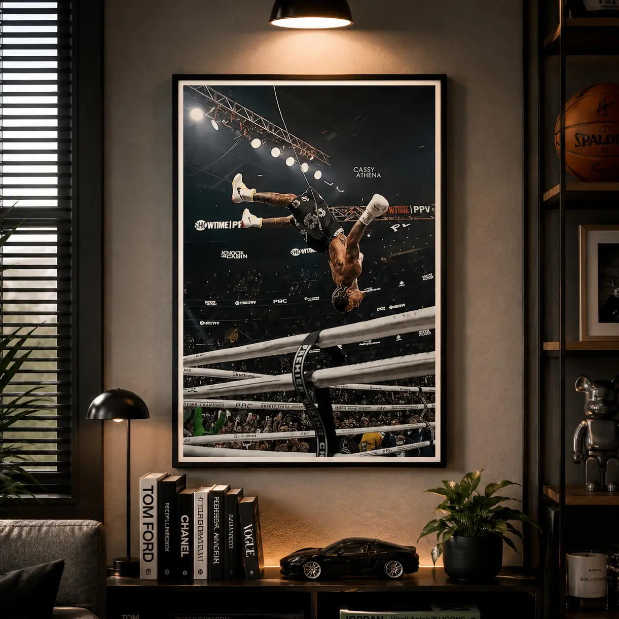 Tank Davis Boxing Fight Sports Poster, Tank Davis Flip Wall Decor, MMA Boxing Fight Decor For Bedroom Office Man Cave,Gift For Davis Fans