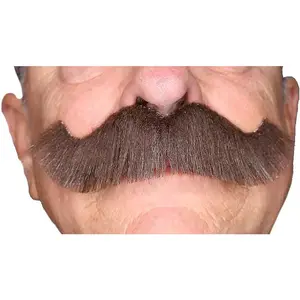 Mustache, Self Adhesive Mustaches, Novelty, Rocking Grandpa's False Facial Hair,  Accessory for Adults