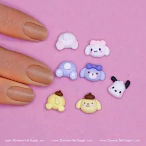 28-Piece Cute Cartoon Character Charms, Decorative Accessories for Nail Art Design
