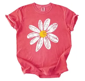 Comfort Colors Daisy Shirt gift for Women, Retro Floral Graphic Tee, Flower Print