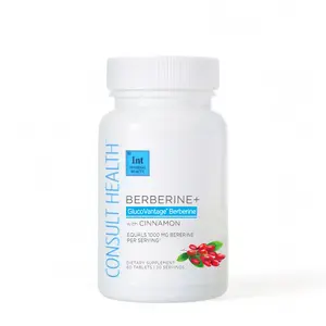 Berberine+ Wellness Capsules with GlucoVantage & Herbal Blend – 60 Count, Daily Support Formula for Glucose Control & Regulation