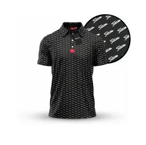 Black Titties Golf Polo Shirts - Classic Short Sleeve Golf Polo for Men - Breathable All-Over Print
