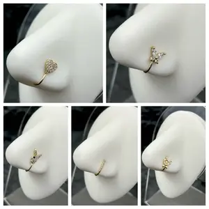 Set of 5 Nose Cuff - Variety Pack Non-Piercing Nose Cuffs