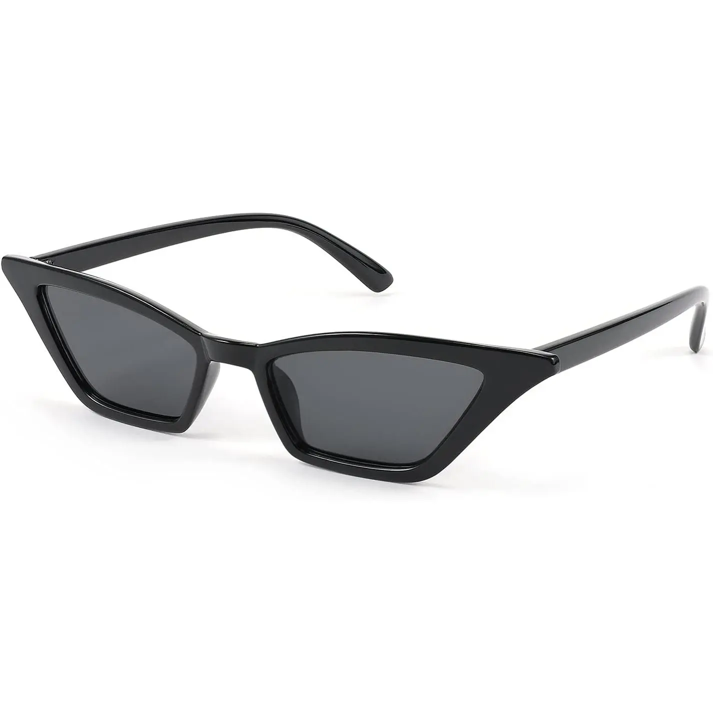 EyeconicFinds Women's Small Cat Eye Trendy Vintage Square Sunglasses, B2291 Fashion Eyewear Frames, Trendy Vintage Sunglasses, Casual Stylish Glasses