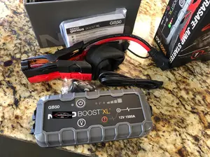 GB50 1500A Portable 12V Car Jump Starter, Booster Pack for Gas Engines up to 7.0L and Diesel Engines up to 4.5L