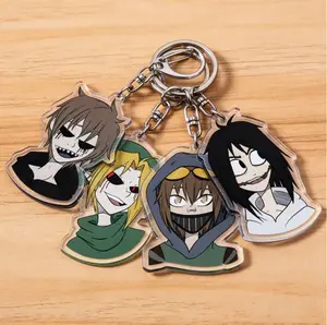 (#19 Options) Chibi Creepypasta Keychain, Cute Keyring Accessory, Fun Charm For Backpack Or Purse | High Quality and Customer Favorite Items