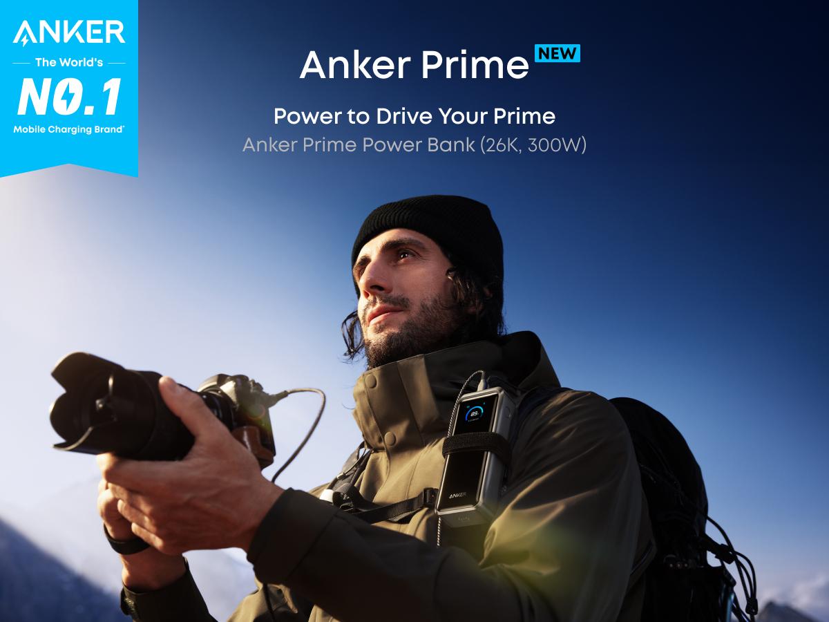 [Live Only]Anker Prime Power Bank (26K, 300W) and Anker Prime Charger (160W, 3 Ports, Smart Display)