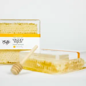 Orange Blossom Comb Honey Sweet Flavor