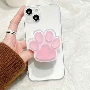 Creative Cat Paw Shaped Expandable Mobile Phone Stand, Convenient Push-Pull Design for Men, Unique Foldable Lazy Phone Holder, Cell Phone Holder