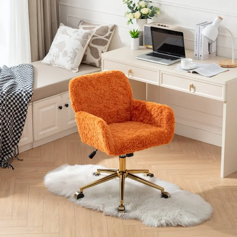 Orange + Upholstered + Foam