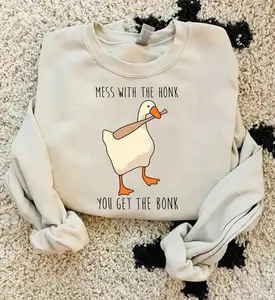 Silly Goose Mess With The Honk You Get The Bonk Sweatshirt or Tshirt, Silly Goose Shirt, Buggy Goose T-shirt, Summer Shirt