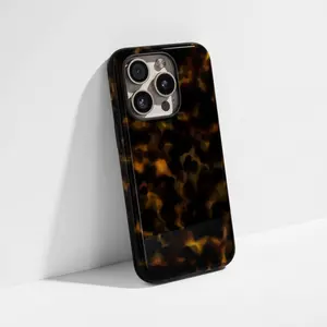 Dark Amber Tortoise Shell Phone Case - Phone case for iPhone/Samsung/Google Pixel