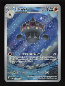 Authentic Raw Pokemon TCG Single Card - Claydol, Illustration Rare (092/086) [ME04: Chaos Rising]