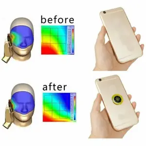 Protection Stickers Quantum Shield for Phone Airpods Fridge and Laptop 96.43% Less Mobile Radiation Accessories EMFProtectionStickersGoldSilver for Devices Smartphone Cellphone 6 Pcs