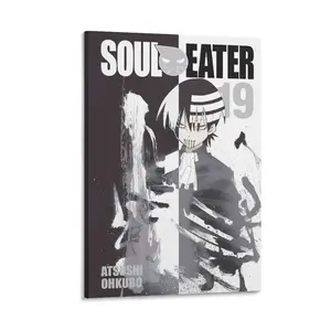 Soul Eaters Anime Poster (14) Canvas Poster Bedroom Decor Sports Landscape Office Room Decor Gift Frames Wall Ornaments Decoration