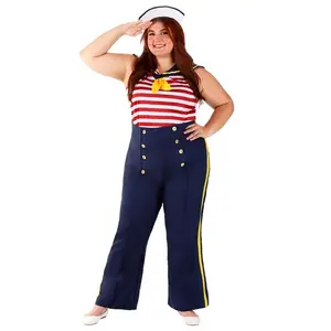 Women's Plus Size Perfect Pin Up Sailor Costume