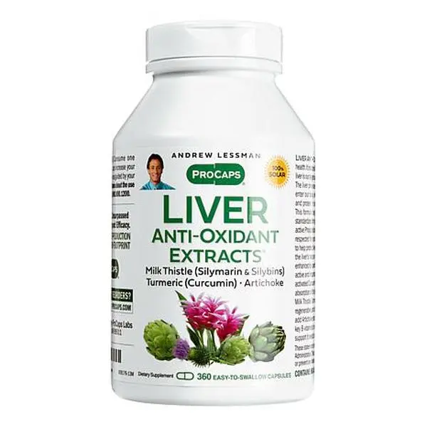 Andrew Lessman Liver Anti-Oxidant Extracts - 360 Capsules