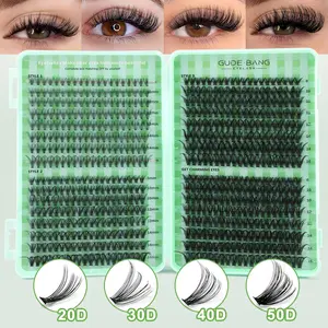 640pcs eyelash extension set, with glue, tweezers, and adhesive remover, D-roll style, 30D+40D+50D style, 8-16mm mixed large capacity, suitable for self grafting at home, beginner friendly