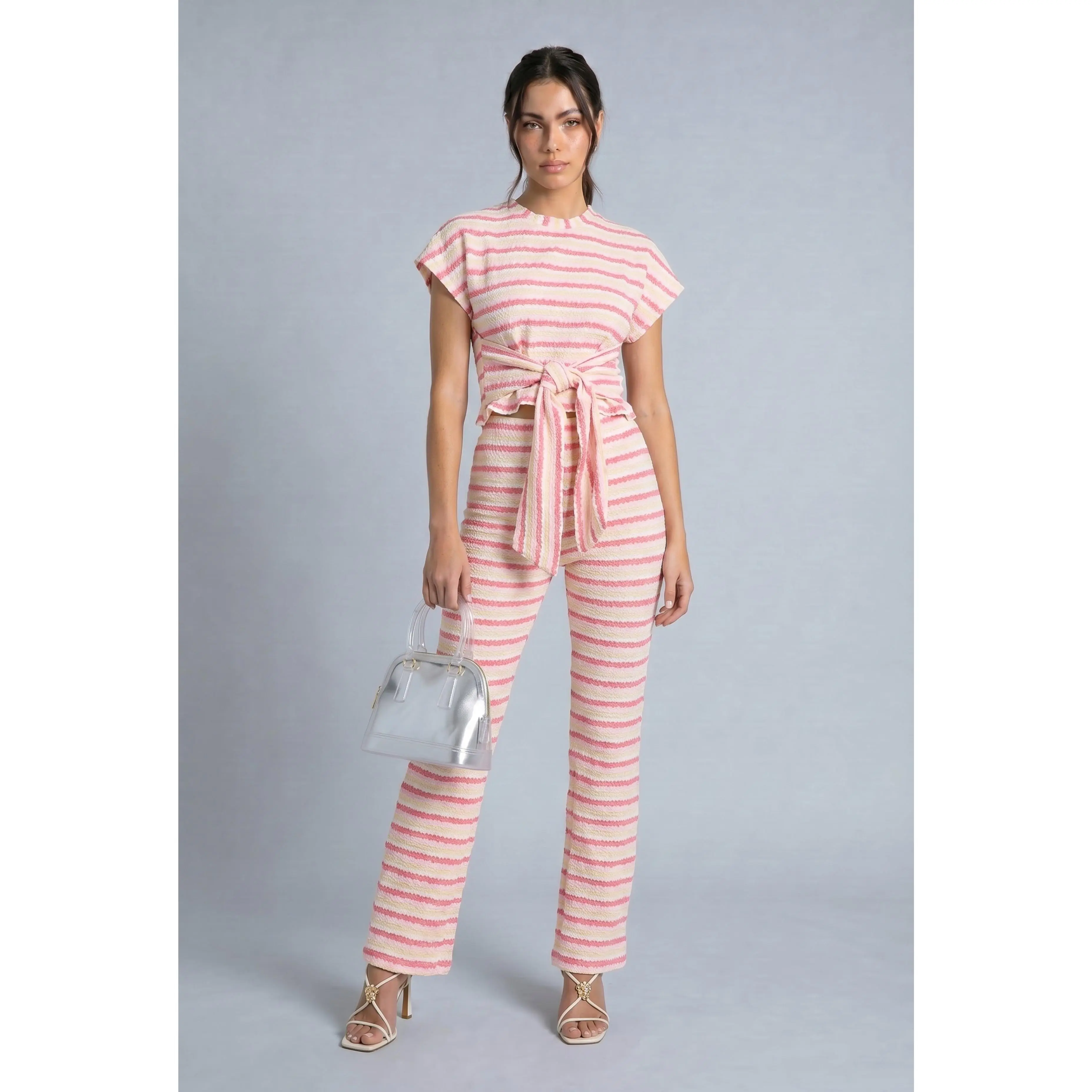 Mariah Striped Bootcut Pants