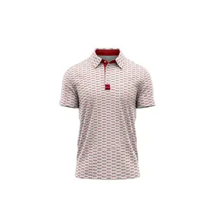 [Ship From US] MAGA Golf Polo Men’s Pattern Polo Shirt – Lightweight Breathable Golf Polo, Clean Modern Design