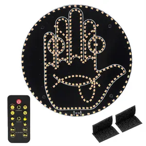 Battery-Powered Funny Emoji Gesture Car Light, Remote Control 3 Modes Dynamic Rear Warning LED, Auto Safety Decor & Collision Prevention, Road Rage Light for Car & Truck, Ideal Easter & Mother's Day Gift