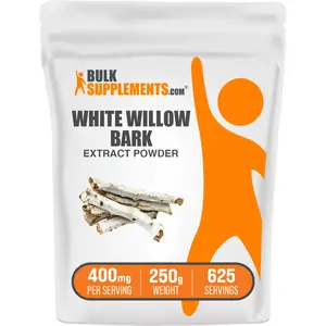 BulkSupplements - White Willow Bark Extract Powder - Healthy Skin - Immune - 250g - 400mg per Serving