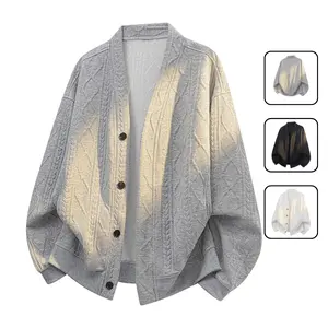 Plus Size Knotted Sweatshirt Cardigan Jacket - Medium Fit, Versatile for Casual Wear, Comfortable Knotted Design, Ideal for Layering, Matches Well with Jeans