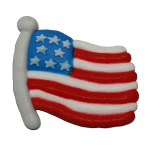 USA Flag Royal Icing Edible Decoration ( 18pc)