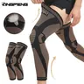 Copper Long Knitted Compression Knee Braces - One Compress Knee Sleeve - Sports Knee Sleeve - Full Leg Compression Sleeves for Men & Women - Support for Exercise