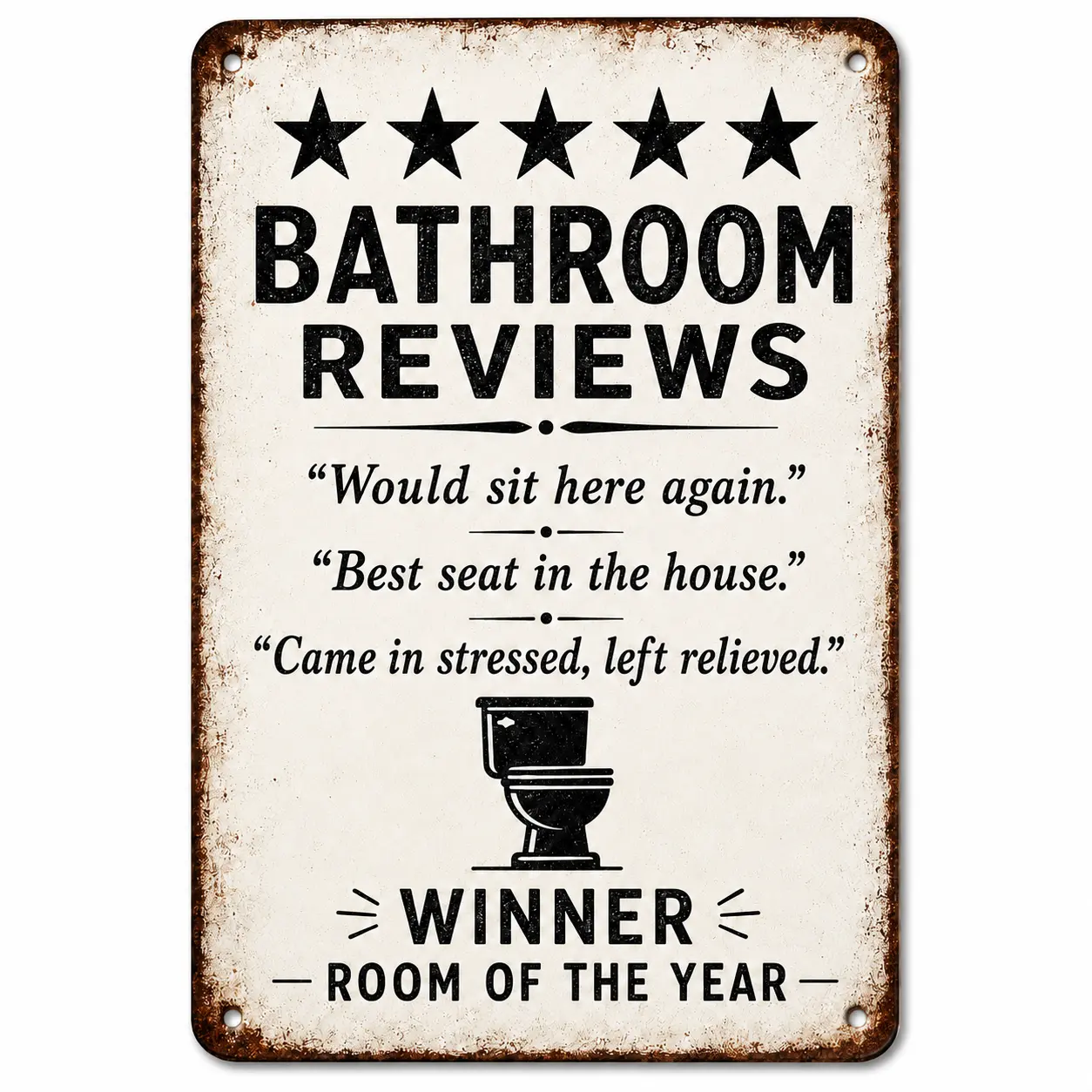 Fun Bathroom Wall Decor Plaque Amazing Experience Would Here Again 8×12 Inches Toilet Timer For Men Gag Gift Tin Sign Easy Hanging Decorative Friend Decoration Eye