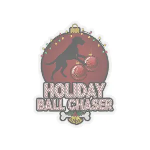 Holiday Ball Chaser Dog Kiss-Cut Stickers, Pet Lover Gifts, Advent Decorations, Laptop Decals, Festive Dog Lover Stickers, Christmas [...]