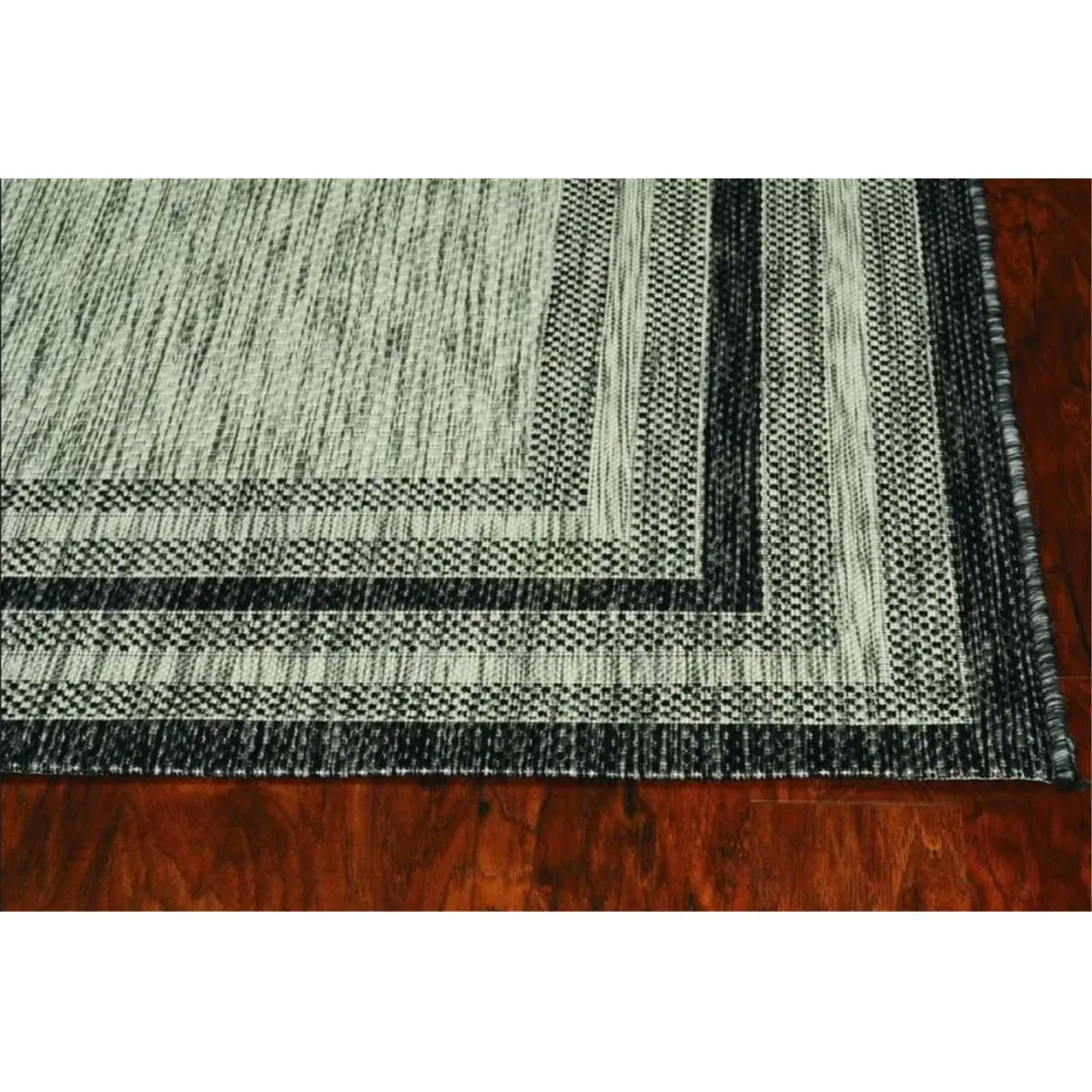 HomeRoots Home Decor 375208 Fade Resistant Polypropylene Area Rug, 47x31 in., Grey, Fade Resistant Area Rugs