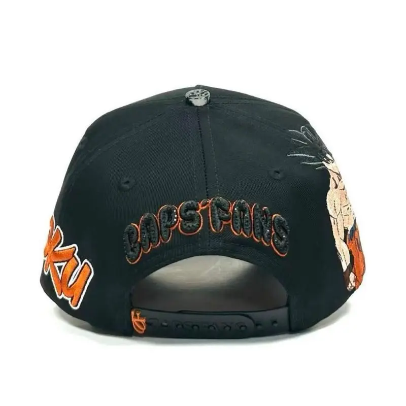 Premium Hats for Men G O K U Black Orange Full Set