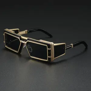 Men’s Wrap-Around Modern Trendy Sunglasses, TR90 Frame, Tint Lenses, SleekHush Futuristic Tech Luxury Shades for Sports, Field Hockey