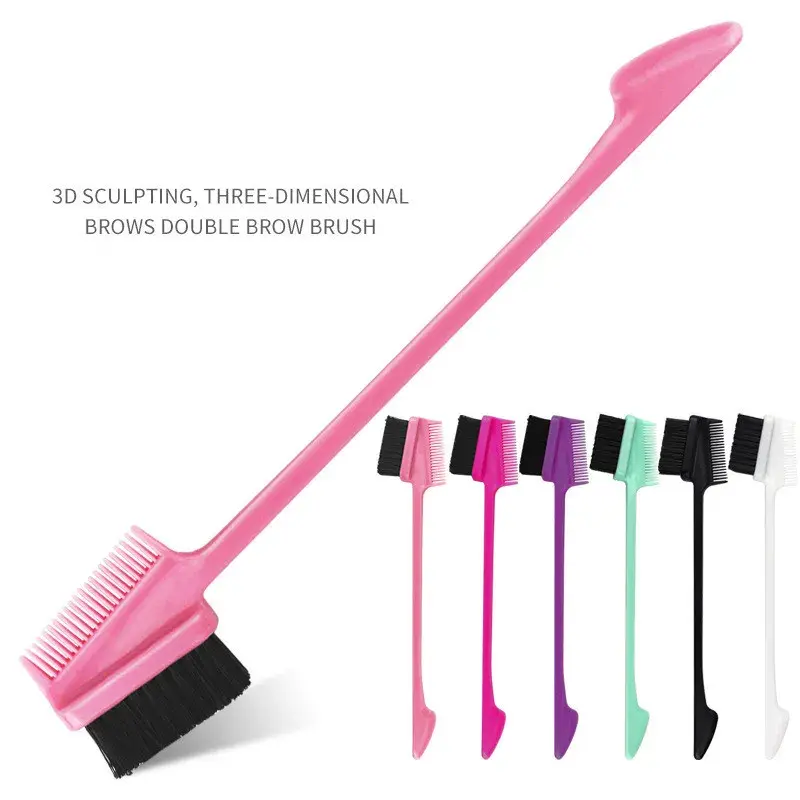 Professional Hair Styling for Women & Girls Double Side 3 In 1 Edge Brush For Baby Hair (1 PC)