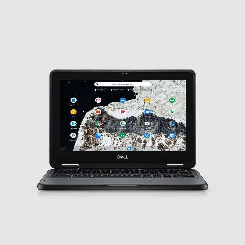 Refurbished Dell Chromebook 3100 2-in-1 11.6" Touchscreen Intel Celeron 4GB RAM 32GB Wi-Fi Black (Excellent Condition)