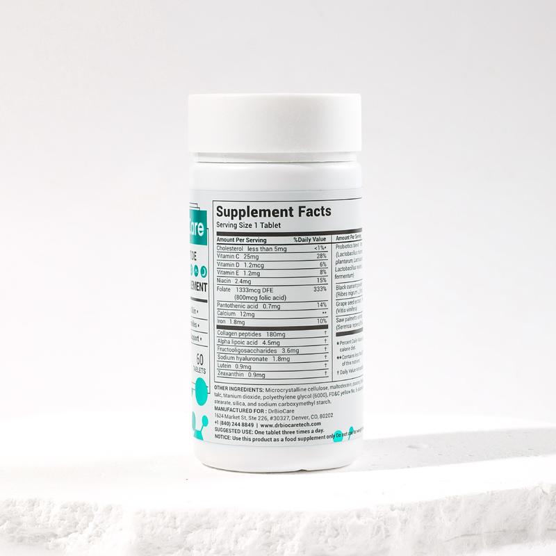 【B1G2 FREE 】DrBioCare Collagen Peptide 3 bottle, Vitamin & Mineral, Contains Vitamin d3, Vitamin C, Probiotics, Vitamin E, Vitamin b & Multivitamin